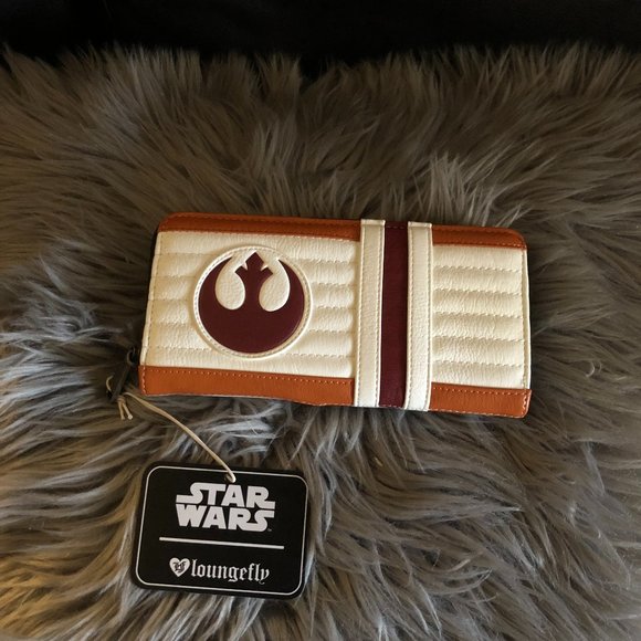 NWT Loungefly Disney Star Wars Jedi Rebel X-Wing Pilot Heart Logo Mini Backpack - Picture 6 of 10